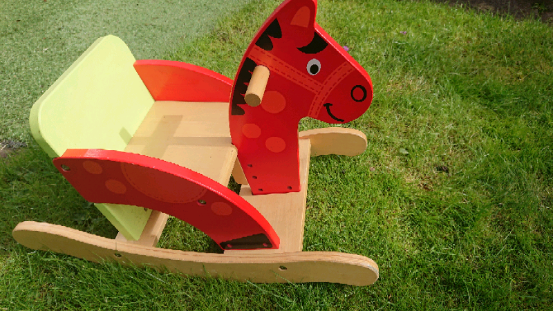 elc wooden rocking horse
